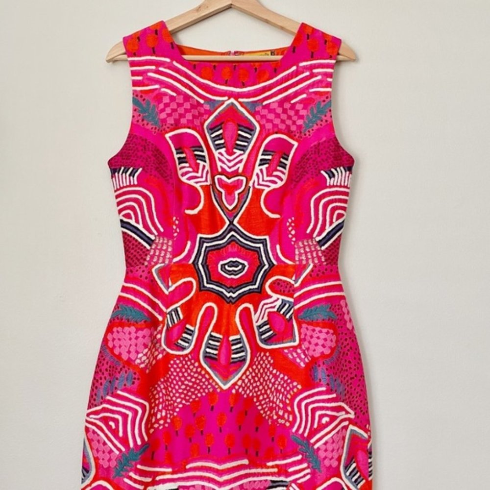 Anthropologie Pankaj & Nidhi 100% Silk Sleeveless Mangala Dress